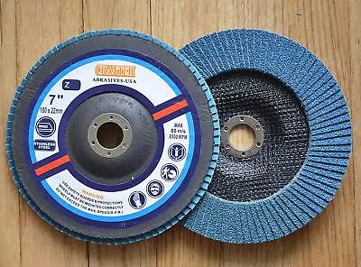 7 Inch FLAP DISCS 7  X 7/8  In 40 60 80 120 Grit Grinder Grinding Wheels • $245.99