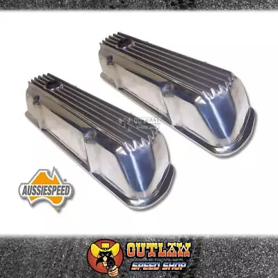 Aussiespeed Finned Alloy Rocker Cover Fits Holden 253/308 Polished - As0100p • $718.70