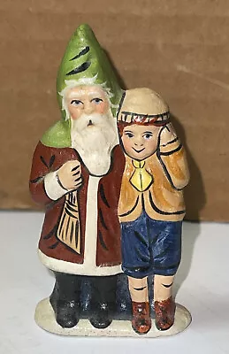 $115.99 • Buy VAILLANCOURT Folk Art - 2003 Santa Club - Miniature Santa W/Child #79