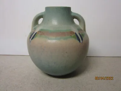 Roseville Pottery Montacello Monticello Blue Vase Shape Number 562-7   • $178.50