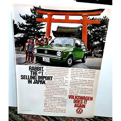 1978 Volkswagen Rabbit Does It Again Original Print Ad Vintage • $7.99