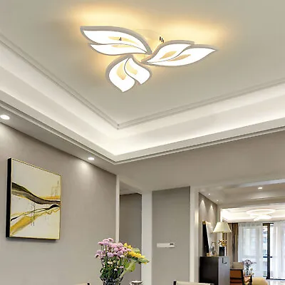 3 Heads Modern Leaf Shape Led Chandelier Ceiling Light For Living Room Bedroom  • £31.81