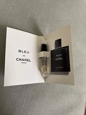 CHANEL BLEU DE CHANEL PARFUM POUR HOMME Sample Spray 1.5ml BN • £4.50