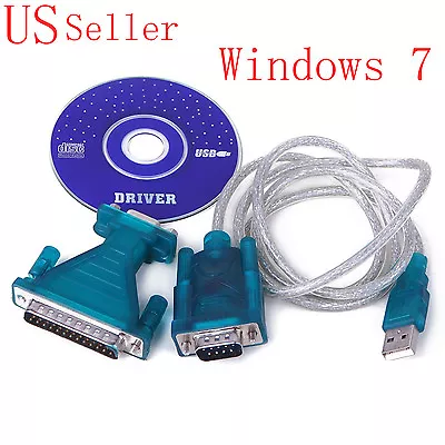 USB 2.0 To RS232 Serial DB9 9Pin Male Adapter Cable VGA PC Cellular Phone Win XP • $8.98