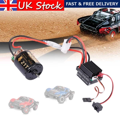 £17.19 • Buy RC Motor 13T 21T 35T 45T 55T 80T 540 Brushed Motor 60A ESC For RC Car Boat Parts