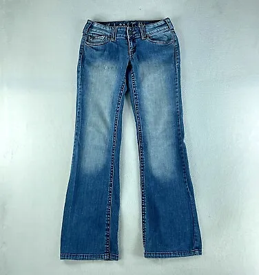 Industrial Cotton Womens Jeans Blue Tag Size 7 (28x30.5) Low Rise Bootcut Denim • $14.78