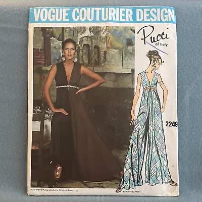 Vogue 2249 Couturier Design Sewing Pattern Pucci Culottes Size 10 Uncut • $34.40