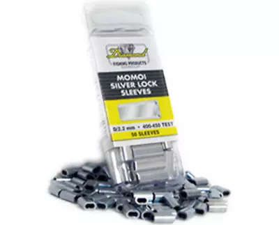 Momoi Diamond Silver Aluminum Lock Crimps Sleeves (50 Sleeves) 1.35mm • $9.99