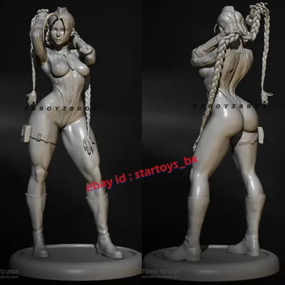 Female Beauty 1/24 Unpainted H75mm Resin Model Kit Unassembled Garage Kit GK  • $49.69