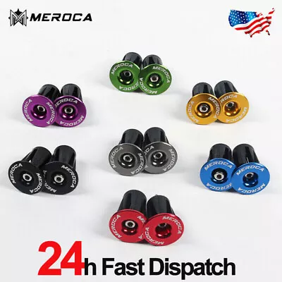 1 Pair Aluminum Mountain Bike Bar End Plugs Road Bicycle Anti-slip Handlebar End • $8.99