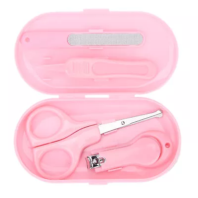 4Pcs Newborn Baby Baby Nail Care Kit Nail Clipper Tweezers Manicure Set For SDS • £5.24
