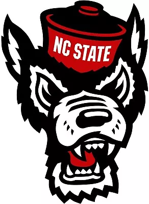 North Carolina State Wolfpack Logo - Die Cut Laminated Vinyl Sticker/Decal NCAA • $3.75