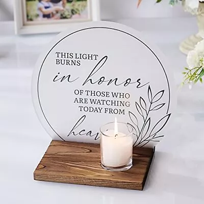 Sympathy Gifts Memorial Candle Wedding Memorial Sign In Memory Of Loved One Gift • $37.23