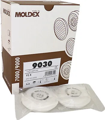 £14.95 • Buy Moldex 9030 P3R Filters (1 Pair) For Moldex 7000 & 9000 Series Mask