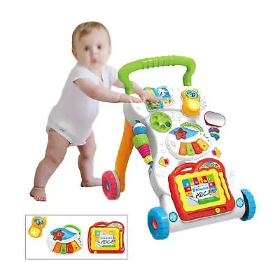 2 In1 Baby Walker First Steps Activity Bouncer Musical Toys Car Along Toddler • £18.99