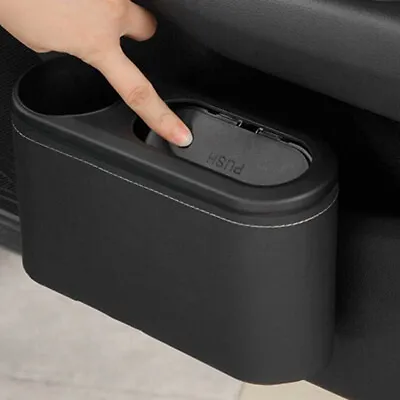 $21.50 • Buy Car Trash Can Garbage Dust Holder Box Rubbish Bin For Auto Interior Accessories