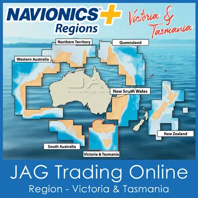 NAVIONICS+ REGIONS VICTORIA & TASMANIA AUSTRALIA - GPS CHART MAP SD/MicroSD CARD • $219.95