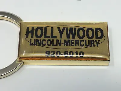 Vintage Hollywood Lincoln Mercury Metal Keychain Florida Key Ring FL Accessory • $19.95