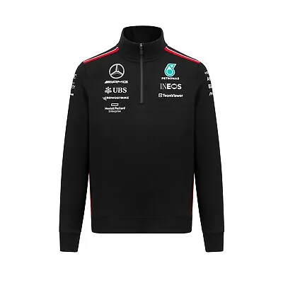 Mercedes AMG Petronas F1 Team 1/4 Zip Sweatshirt Pullover 2023 Free UK Shipping • £77.77