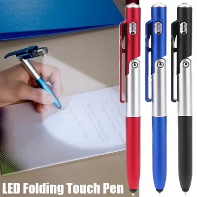 4 In 1 Multi-functional LED Folding Light Pen Ballpoint Pen For Tablet Cellphone • $8.51