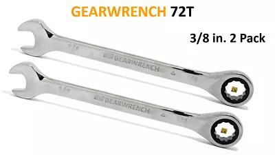 NEW GEARWRENCH 9012 RATCHETING WRENCH 3/8  12 POINT SAE INCH 72 TOOTH - 2 Pack • $7.88