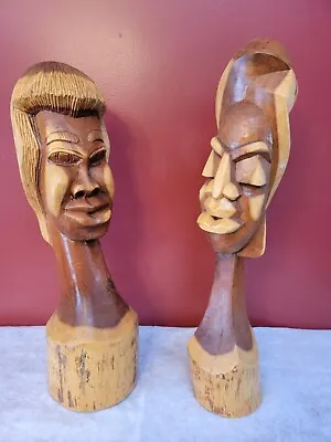 Henry Wallace Wood Carving Signed Bahamas 1989 Cubist Caribbean Folk Art Tiki • $155