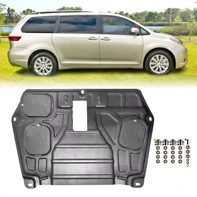 Engine Splash Shield For Toyota Sienna 2011-2020 Auto Under Guard Mudguard Black • $88.48