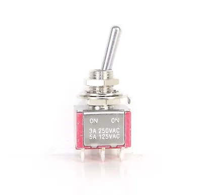 £4 • Buy Miniature Toggle Switch Double Pole Double Throw (On-On)
