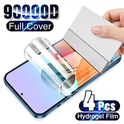 4Pcs Hydrogel Film Screen Protector For Samsung S24 S23 S22 Ultra A34 A54 A52S A • $8.99