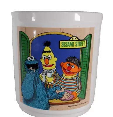 1980 SESAME STREET COOKIE JAR CANISTER | Bert Ernie Cookie Monster | No Lid • $29.99