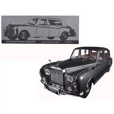 Paragon 1/18 Diecast Model Car 1964 Rolls Royce Phantom V MPW LHD Gunmetal Grey • $219.70