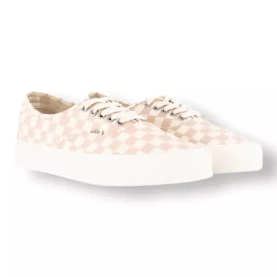 Low Top Eco Theory Authentic Vans Pink + Cream Check Pattern UK 3 EUR 35 US 5.5 • $70