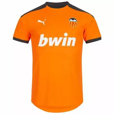 Puma Valencia CF 2020/21 Orange Mens Football Training Top 758346 03 • £24.99