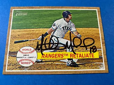 Mitch Moreland 2011 Topps Heritage #234 Auto Signed Texas Rangers Red Sox Rare • $17.99