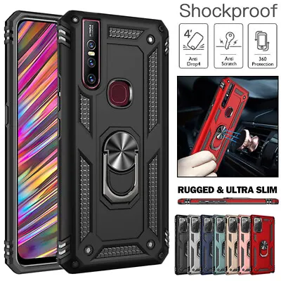 For VIVO Y17/Y15/Y12 Case Armor Rugged Shockproof Heavy Duty Ring Back Cover • $13.99