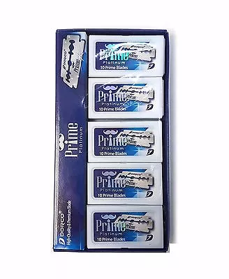 $9.99 • Buy 100 Dorco Stainless Double Edge Razor Blade Prime Platinum For Barber Salon