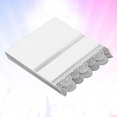  50pcs Place Cards Wedding Place Cards Hollow Place Cards Lace Stereo Table • £9.85