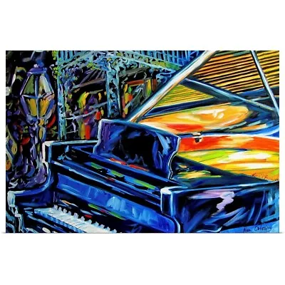 Jazz Piano 2 New Orleans Music By M Poster Art Print Piano Home Decor • $29.99