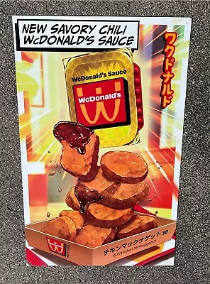 McDonald’s WcDonalds Manga 2024 Advertising Polycarbonate Poster 55”x35” • $224.99