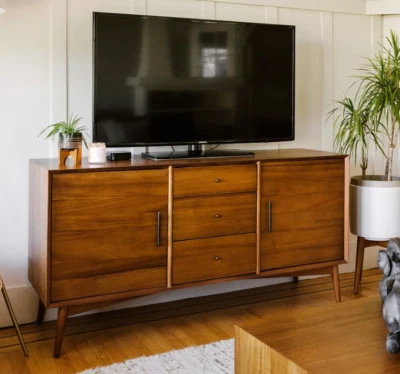 £949 • Buy John Lewis TV Cabinet Sideboard Mid-Century Media Console 147cm, Acorn