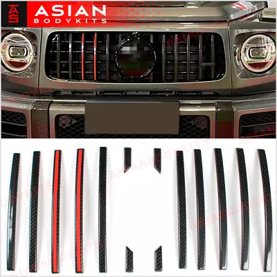 Carbon Fiber Front Grille Trim Kit Cover For Mercedes Benz G Class AMG G63 W464 • $399