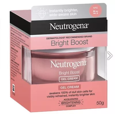 Neutrogena Bright Boost 50g Gel Cream Free Post. Awakens The Skin￼ • $27