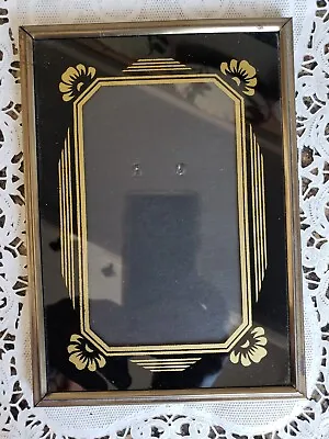 Vintage Art Deco Reverse Painted Picture Frame 5 X7  • $21.50