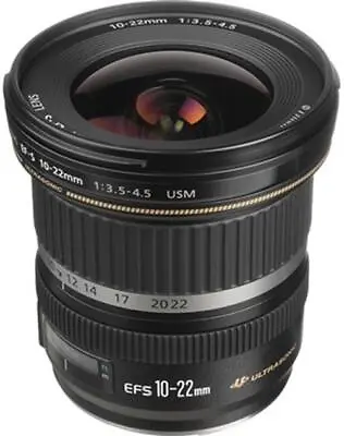 Canon EF-S 10-22mm F/3.5-4.5 USM Black Photography Lense Camera Lens • £309.99