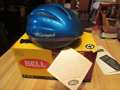 Vintage 1994 Bell Triumph Bicycle Helmet NIB (TURQUOISE) (SMALL) • $29.99