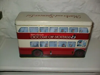 Marks & Spencer Red London Bus Marble Arch 159 Chocolate Chip Biscuit Tin  2009 • £10.50