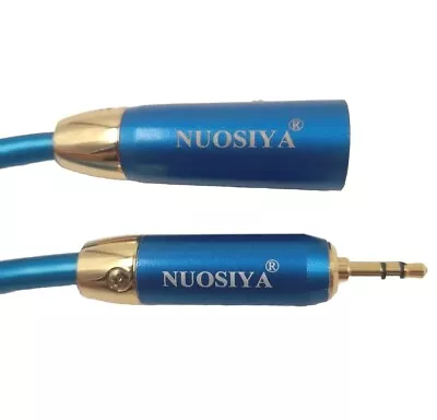 High End Audio Cable 3 Pin XLR To 3.5mm Jack  Connect Nuosiya Gold Plated X2 • £5.59