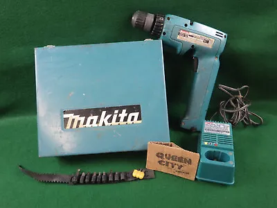 Vintage Makita 6093D Cordless Driver Drill 9.6V W/DC9700 Fast Chargercasebatt • $44