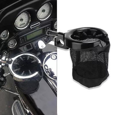 Motorcycle Handlebar Cup Holder Drink Basket For Harley Street Glide Road King • $25.19