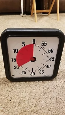 Gently Used Large Time Timer 1 Hour Visual Timer #352517 Vol On/Off Stands Up • $20